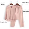 imageCOOFANDY Mens 2 Pieces Cotton Linen Set Henley Shirt Long Sleeve and Casual Beach Pants Summer Yoga OutfitsPink