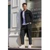 imageCOOFANDY Mens Cargo Pants Relaxed Fit Casual Linen Pants Drawstring Sweatpants with 6 PocketsBlack