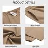 imageCOOFANDY Mens Cargo Pants Relaxed Fit Casual Linen Pants Drawstring Sweatpants with 6 PocketsKhaki