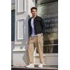 imageCOOFANDY Mens Cargo Pants Relaxed Fit Casual Linen Pants Drawstring Sweatpants with 6 PocketsKhaki