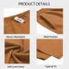 imageCOOFANDY Mens Cargo Pants Relaxed Fit Casual Linen Pants Drawstring Sweatpants with 6 PocketsLight Brown