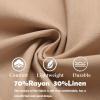 imageCOOFANDY Mens Cargo Pants Relaxed Fit Casual Linen Pants Drawstring Sweatpants with 6 PocketsLight Grey