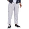 imageCOOFANDY Mens Cargo Pants Relaxed Fit Casual Linen Pants Drawstring Sweatpants with 6 PocketsLight Grey