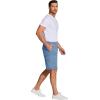 imageCOOFANDY Mens Cargo Shorts Loose Fit Casual Cotton Work Shorts Outdoor Hiking Pants with Multi PocketsLight Blue