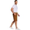 imageCOOFANDY Mens Cargo Shorts Loose Fit Casual Cotton Work Shorts Outdoor Hiking Pants with Multi PocketsLight Brown