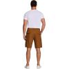 imageCOOFANDY Mens Cargo Shorts Loose Fit Casual Cotton Work Shorts Outdoor Hiking Pants with Multi PocketsLight Brown