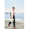 imageCOOFANDY Mens Casual Linen Pants Elastic Waist Drawstring Beach Summer Pants Lightweight Linen TrousersBlack