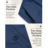 imageCOOFANDY Mens Casual Linen Pants Elastic Waist Drawstring Beach Summer Pants Lightweight Linen TrousersBlue