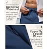imageCOOFANDY Mens Casual Linen Pants Elastic Waist Drawstring Beach Summer Pants Lightweight Linen TrousersBlue
