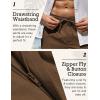 imageCOOFANDY Mens Casual Linen Pants Elastic Waist Drawstring Beach Summer Pants Lightweight Linen TrousersCoffee