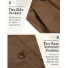 imageCOOFANDY Mens Casual Linen Pants Elastic Waist Drawstring Beach Summer Pants Lightweight Linen TrousersCoffee