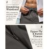 imageCOOFANDY Mens Casual Linen Pants Elastic Waist Drawstring Beach Summer Pants Lightweight Linen TrousersDark Grey