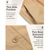 imageCOOFANDY Mens Casual Linen Pants Elastic Waist Drawstring Beach Summer Pants Lightweight Linen TrousersDark Khaki