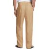 imageCOOFANDY Mens Casual Linen Pants Elastic Waist Drawstring Beach Summer Pants Lightweight Linen TrousersDark Khaki