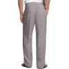 imageCOOFANDY Mens Casual Linen Pants Elastic Waist Drawstring Beach Summer Pants Lightweight Linen TrousersLight Grey