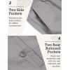 imageCOOFANDY Mens Casual Linen Pants Elastic Waist Drawstring Beach Summer Pants Lightweight Linen TrousersLight Grey