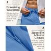 imageCOOFANDY Mens Casual Linen Pants Elastic Waist Drawstring Beach Summer Pants Lightweight Linen TrousersRoyal Blue