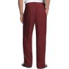 imageCOOFANDY Mens Casual Linen Pants Elastic Waist Drawstring Beach Summer Pants Lightweight Linen TrousersWine Red