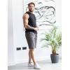 imageCOOFANDY Mens Casual Shorts Cotton Elastic Waist Drawstring Shorts Lightweight Summer Beach ShortsDark Grey
