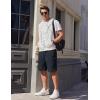 imageCOOFANDY Mens Casual Shorts Cotton Elastic Waist Drawstring Shorts Lightweight Summer Beach ShortsRoyal Blue