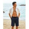 imageCOOFANDY Mens Casual Shorts Cotton Elastic Waist Drawstring Shorts Lightweight Summer Beach ShortsRoyal Blue