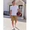 imageCOOFANDY Mens Casual Shorts Cotton Elastic Waist Drawstring Shorts Lightweight Summer Beach ShortsTurmeric