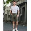 imageCOOFANDY Mens Casual Shorts Stretch Drawstring Summer Beach Shorts Chino Golf Shorts with PocketsArmy Green