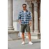 imageCOOFANDY Mens Casual Shorts Stretch Drawstring Summer Beach Shorts Chino Golf Shorts with PocketsArmy Green