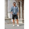 imageCOOFANDY Mens Casual Shorts Stretch Drawstring Summer Beach Shorts Chino Golf Shorts with PocketsBlack
