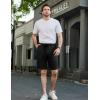 imageCOOFANDY Mens Casual Shorts Stretch Drawstring Summer Beach Shorts Chino Golf Shorts with PocketsBlack