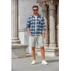 imageCOOFANDY Mens Casual Shorts Stretch Drawstring Summer Beach Shorts Chino Golf Shorts with PocketsLight Grey