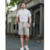 imageCOOFANDY Mens Casual Shorts Stretch Drawstring Summer Beach Shorts Chino Golf Shorts with PocketsLight Grey