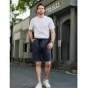 imageCOOFANDY Mens Casual Shorts Stretch Drawstring Summer Beach Shorts Chino Golf Shorts with PocketsNavy Blue