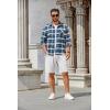 imageCOOFANDY Mens Casual Shorts Stretch Drawstring Summer Beach Shorts Chino Golf Shorts with PocketsWhite