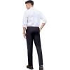 imageCOOFANDY Mens Classic Fit Dress Pants Flat Front Straight Formal Pants Wrinkle Free Expandable Waist Suit PantsBlack
