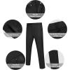 imageCOOFANDY Mens Classic Fit Dress Pants Flat Front Straight Formal Pants Wrinkle Free Expandable Waist Suit PantsBlack