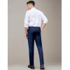 imageCOOFANDY Mens Classic Fit Dress Pants Flat Front Straight Formal Pants Wrinkle Free Expandable Waist Suit PantsBlue