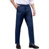 imageCOOFANDY Mens Classic Fit Dress Pants Flat Front Straight Formal Pants Wrinkle Free Expandable Waist Suit PantsBlue