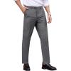 imageCOOFANDY Mens Classic Fit Dress Pants Flat Front Straight Formal Pants Wrinkle Free Expandable Waist Suit PantsGrey
