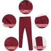 imageCOOFANDY Mens Classic Fit Dress Pants Flat Front Straight Formal Pants Wrinkle Free Expandable Waist Suit PantsWine Red