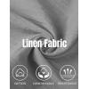 imageCOOFANDY Mens Cotton Linen Harem Pants Drawstring Casual Cropped Trousers Lightweight Loose Beach Yoga Pants with PocketsGrey