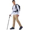 imageCOOFANDY Mens Hiking Pants Lightweight Athletic Pants Quick Dry Active Running Joggers with Zipper PocketsKhaki