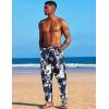 imageCOOFANDY Mens Linen Harem Drawstring Pants Casual Elastic Waist Lightweight Trouser Hippie Summer Beach Yoga PantsPat3