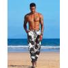 imageCOOFANDY Mens Linen Harem Drawstring Pants Casual Elastic Waist Lightweight Trouser Hippie Summer Beach Yoga PantsPat4