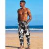 imageCOOFANDY Mens Linen Harem Drawstring Pants Casual Elastic Waist Lightweight Trouser Hippie Summer Beach Yoga PantsPat4