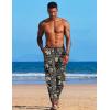 imageCOOFANDY Mens Linen Harem Drawstring Pants Casual Elastic Waist Lightweight Trouser Hippie Summer Beach Yoga PantsPat5