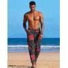imageCOOFANDY Mens Linen Harem Drawstring Pants Casual Elastic Waist Lightweight Trouser Hippie Summer Beach Yoga PantsPat7