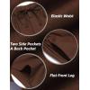 imageCOOFANDY Mens Linen Shorts Elastic Waist Drawstring Casual Summer Beach ShortsBrown