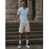 imageCOOFANDY Mens Linen Shorts Elastic Waist Drawstring Casual Summer Beach ShortsWhite
