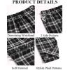 imageCOOFANDY Mens Plaid Casual Pants Soft Cotton Pajama Pants Drawstring Checkered Lounge Sweatpant with PocketsBlack White Grey Plaid